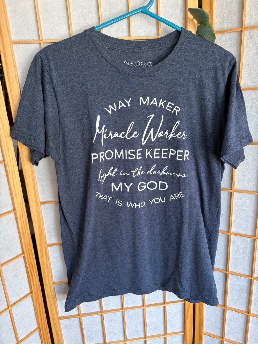 Love & Faith Navy 'Way Maker' Graphic Tee